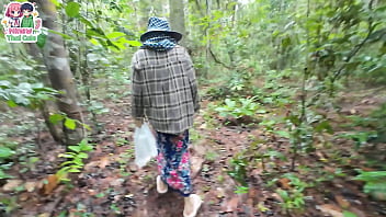 สาวไทยหลงป่า ไฟกำหนัดลุกโชนถึงขั้นสวาทกันกลางป่าลึก