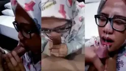 Peju Di Depan Cewek Berjilbab Berkacamata Yang Menggoda