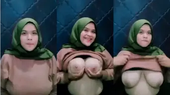 Kerudung Hijau Genjot Payudara Montok Hingga Viral
