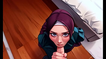 Anime Arab Berhijab, Pacar Patuh Yang Berlutut Dan Mengulum Kontolku Seperti Pelacur Muslimah Yang Baik