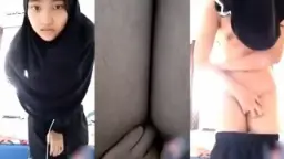 Vcs Aisyah Bocil Berhijab Hitam Yang Menggoda