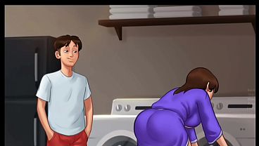 Malam Musim Panah Rahasia [v21.0.0] | Ibu Tiri Ngintipin Diam-diam (18+) | Novel Visual Dewasa