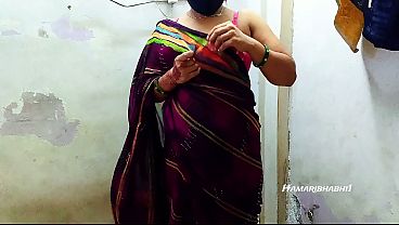 Bhabhi India Panas Pakai Saree, Siap Digoyang Di Ranjang.